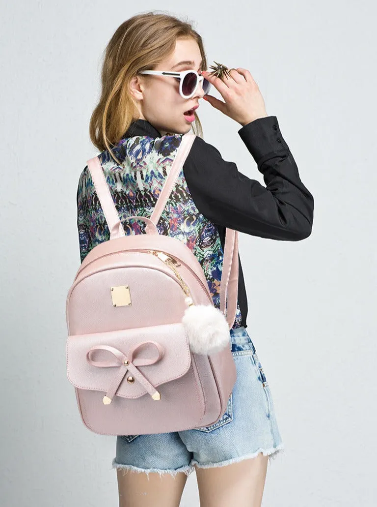 Cutie Bow Candy Color Backpack