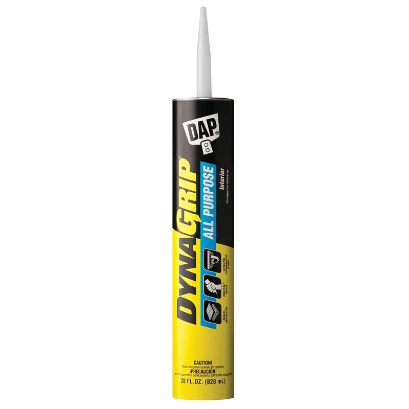 DAP DYNAGRIP 27502 Construction Adhesive, Tan, 28 oz Cartridge :EA: QUANTITY: 1