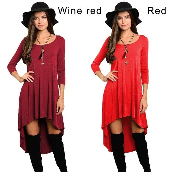 Dress Long Sleeve Pleated Dress Maternity Dress