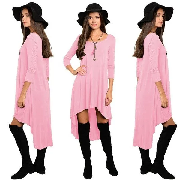 Dress Long Sleeve Pleated Dress Maternity Dress