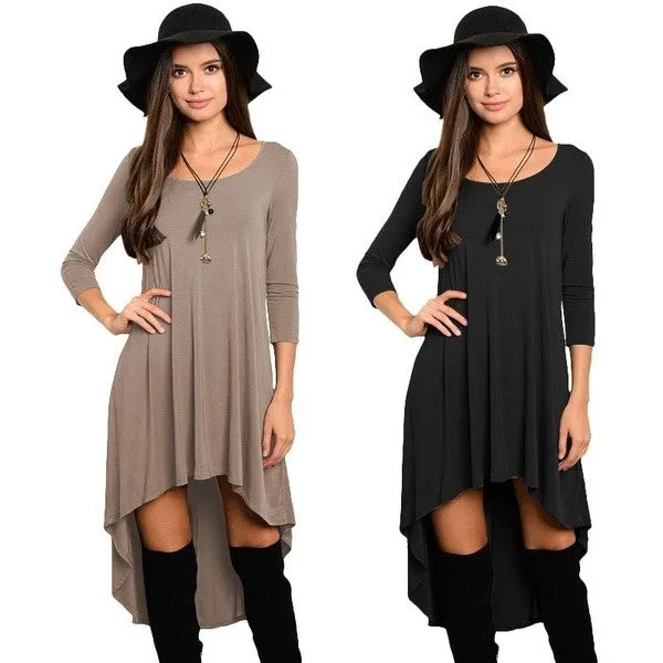 Dress Long Sleeve Pleated Dress Maternity Dress