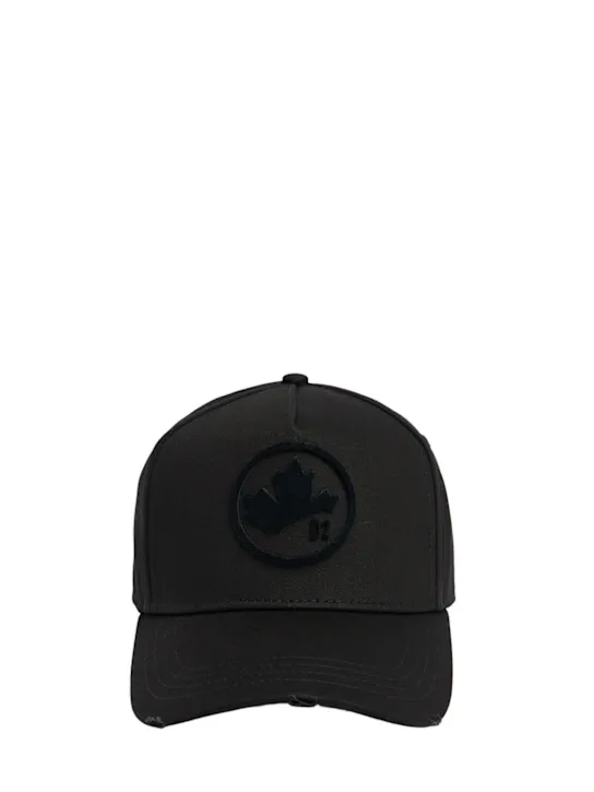 Dsquared2   D2 leaf cotton baseball cap 