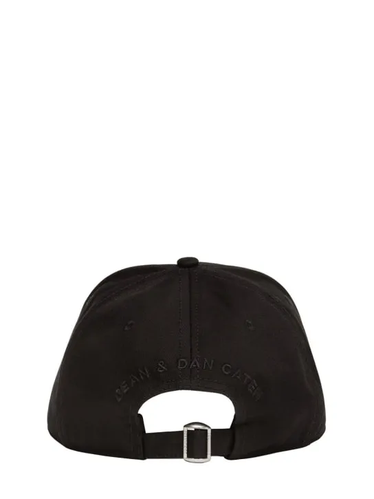 Dsquared2   Logo embroidered cotton gabardine cap 