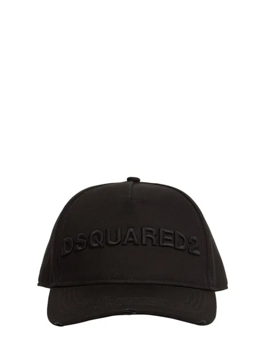 Dsquared2   Logo embroidered cotton gabardine cap 