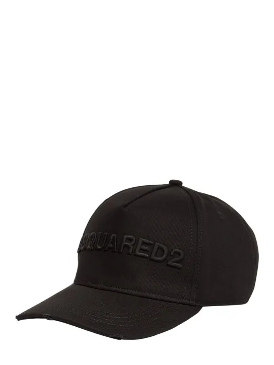 Dsquared2   Logo embroidered cotton gabardine cap 