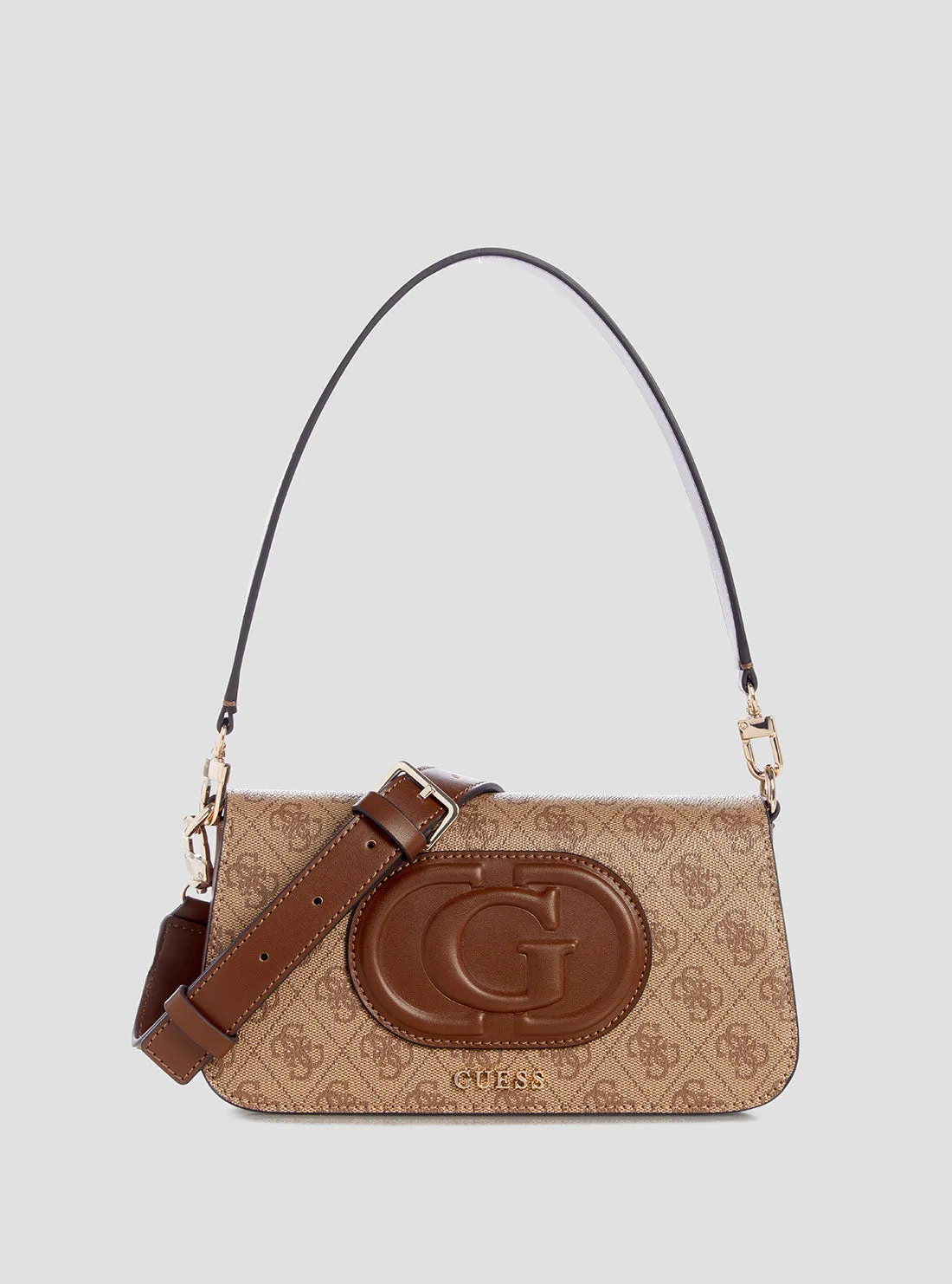 Eco Brown Logo Mietta Shoulder Bag