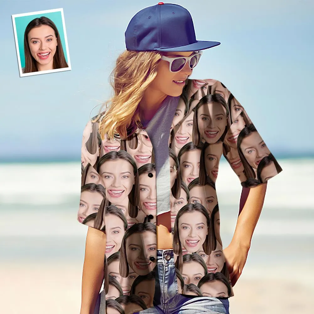 Face Mash Parent-child Wears Personalised Face Hawaiian Shirt Gift