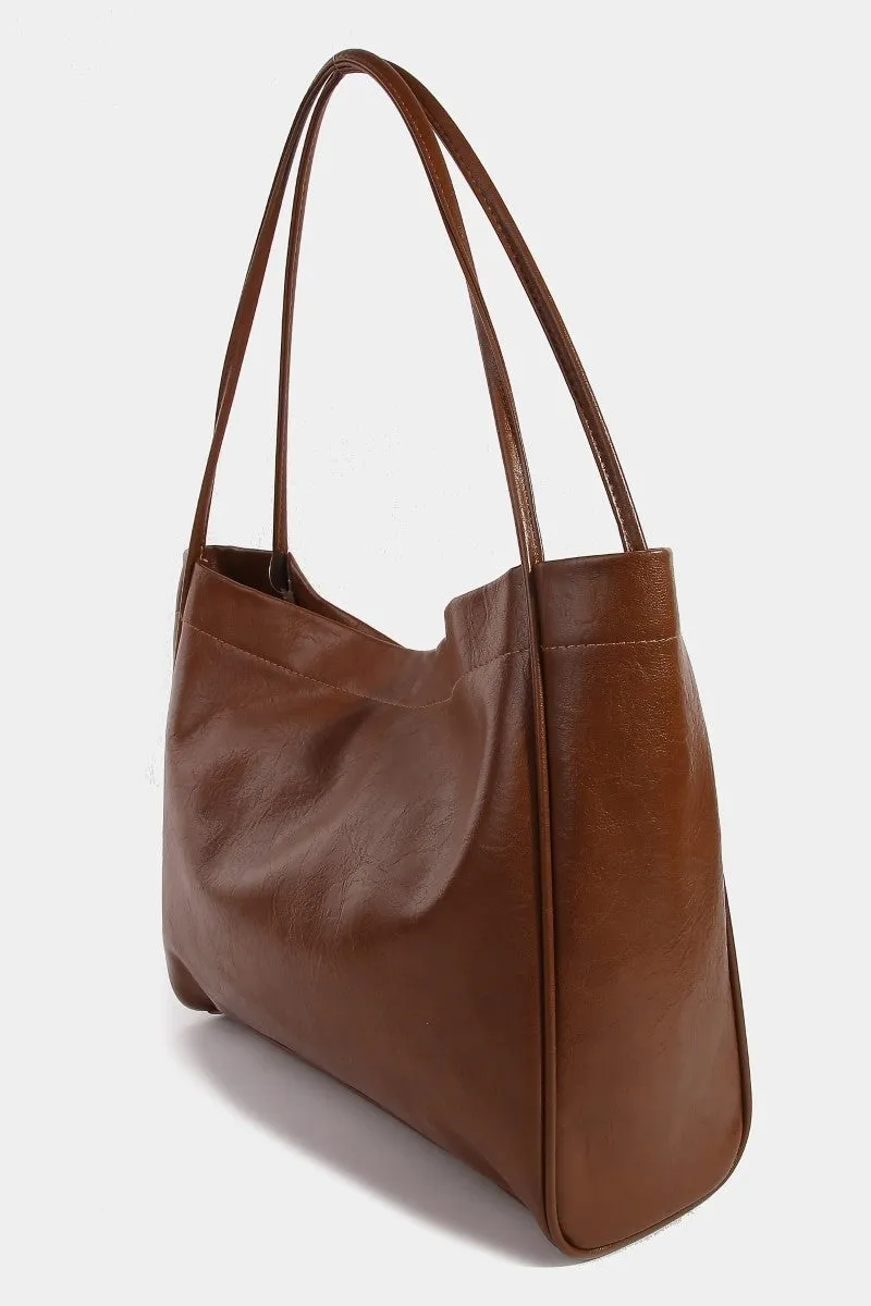 Faux Leather Tote