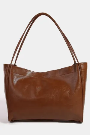 Faux Leather Tote