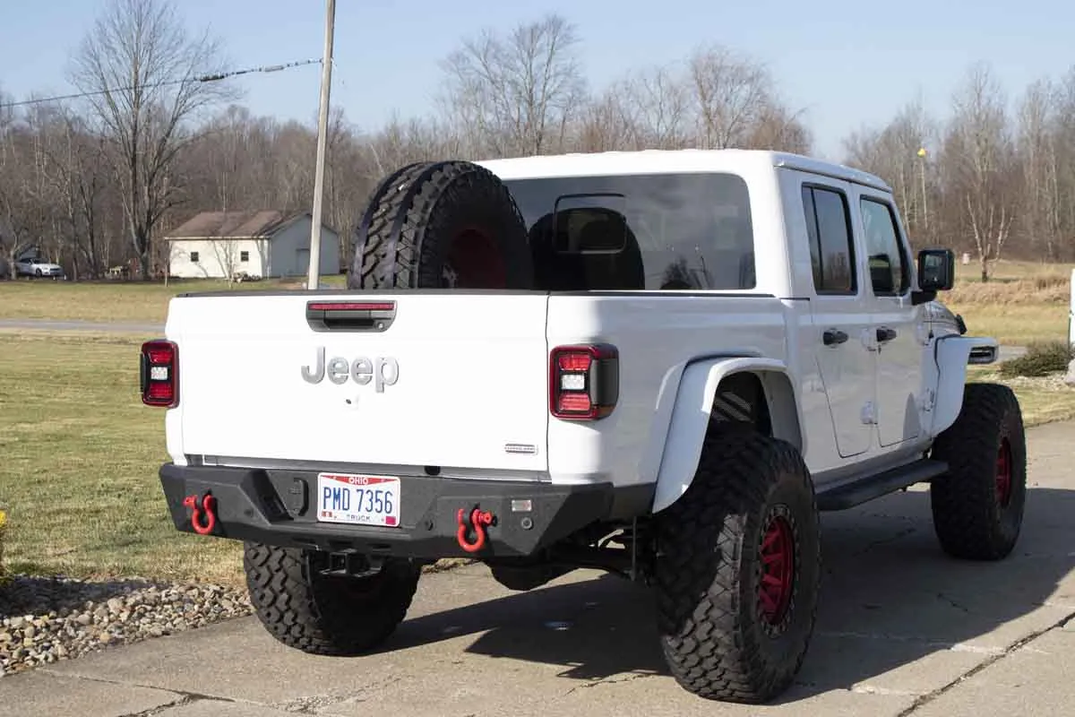 Fishbone Offroad In-Bed Tire Carrier - Black Powder Coated Steel