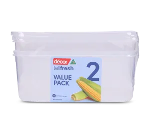 Food Container, Oblong, 3L, Set