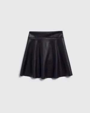 Girls Faux Leather Skirt