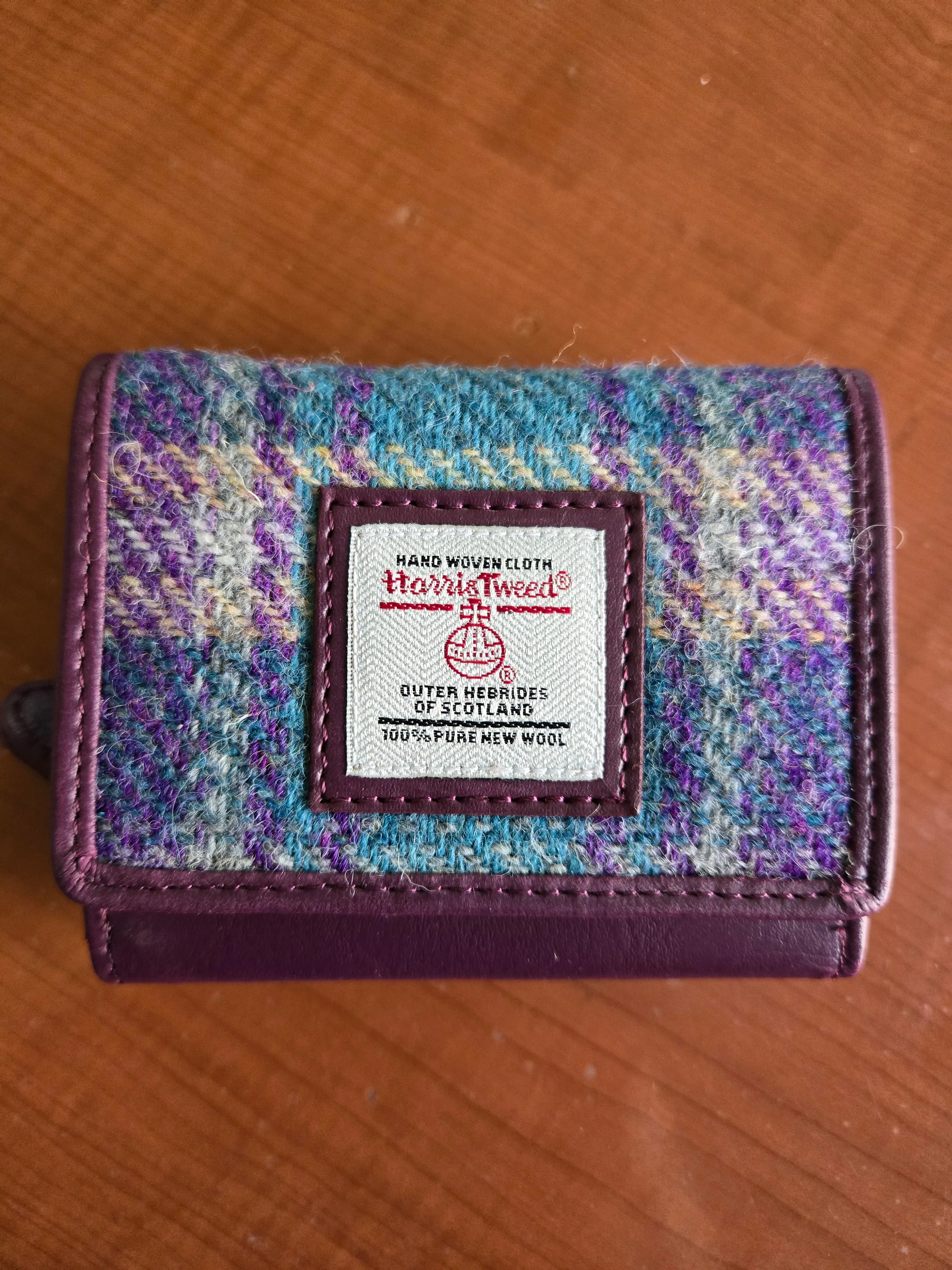 Harris Tweed Trifold Purse