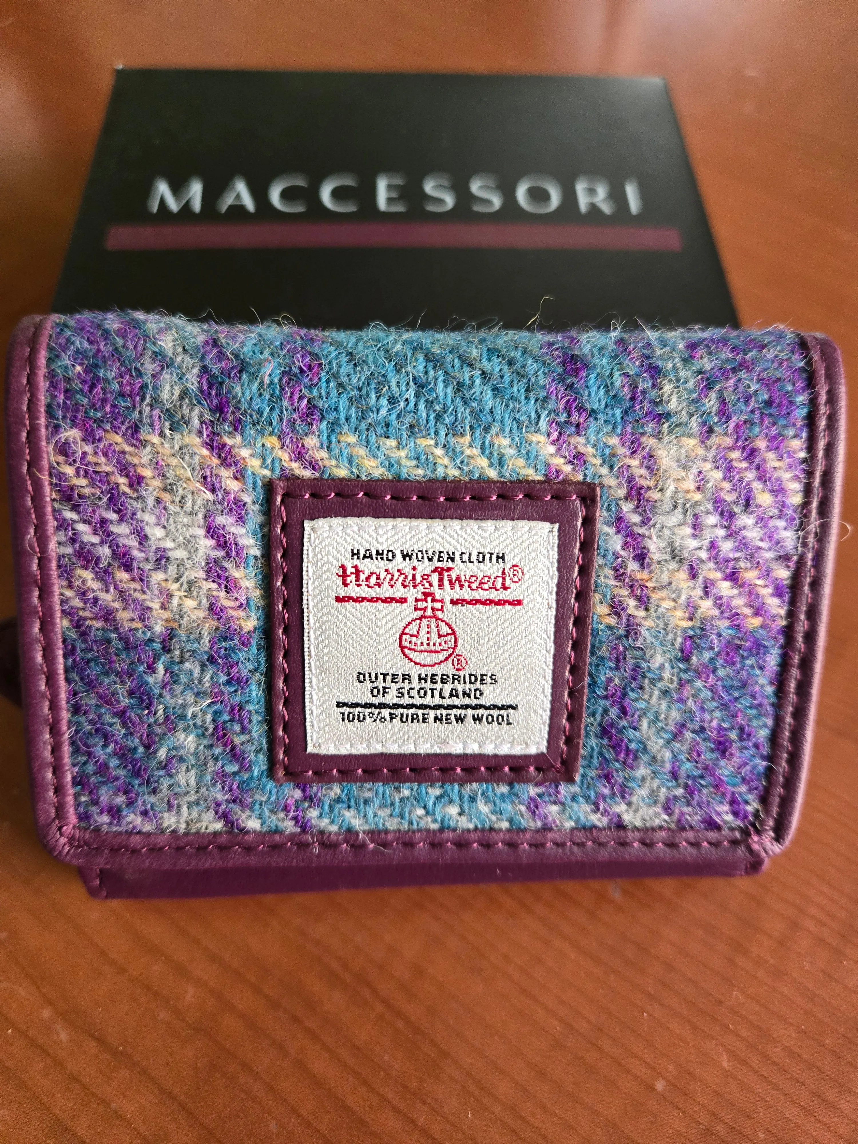 Harris Tweed Trifold Purse