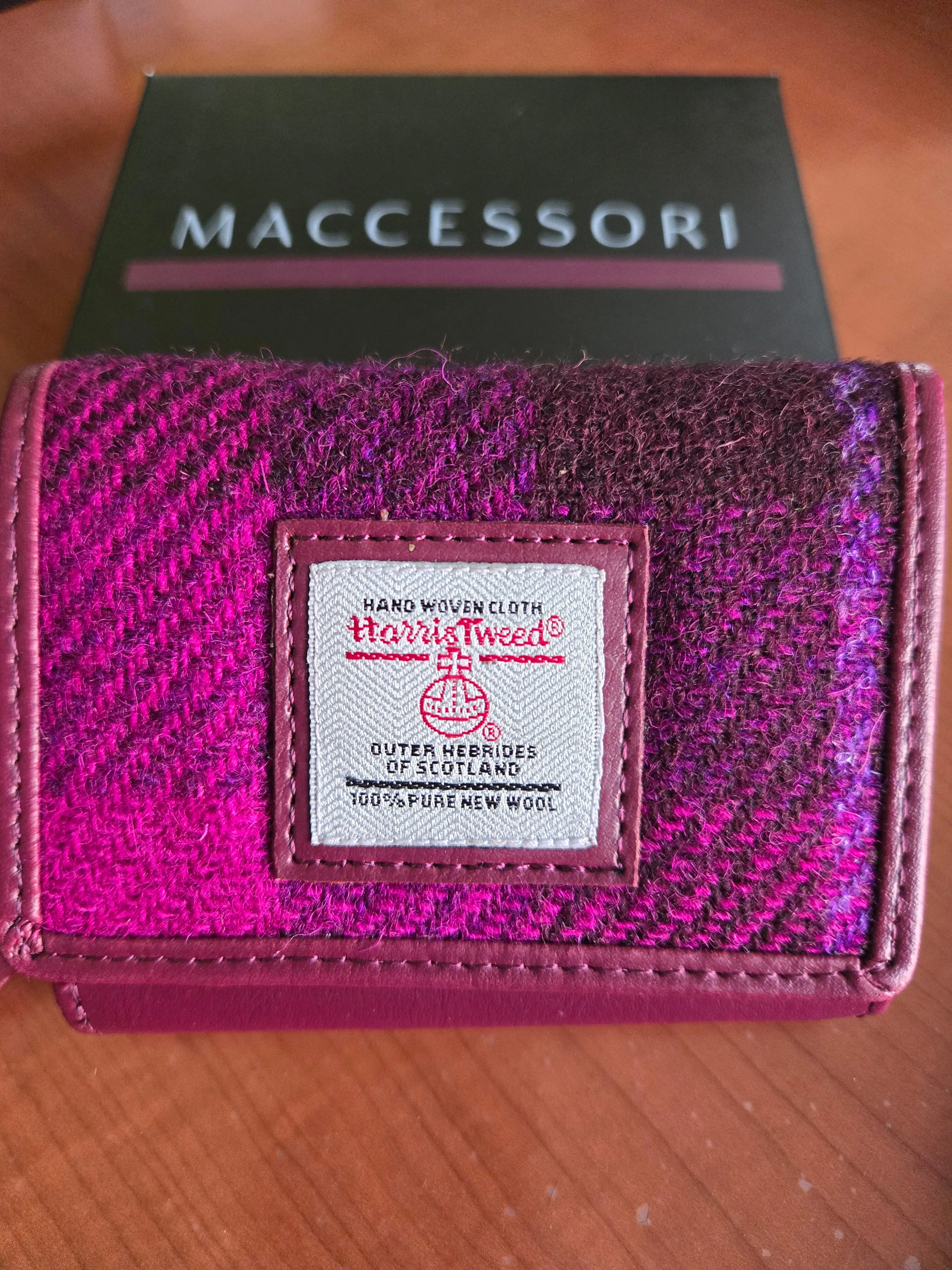 Harris Tweed Trifold Purse