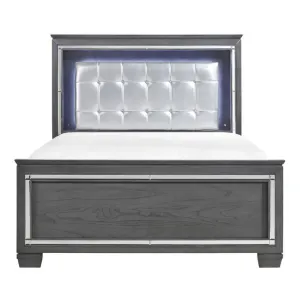 Homelegance Allura Full Panel Bed in Gray 1916FGY-1*