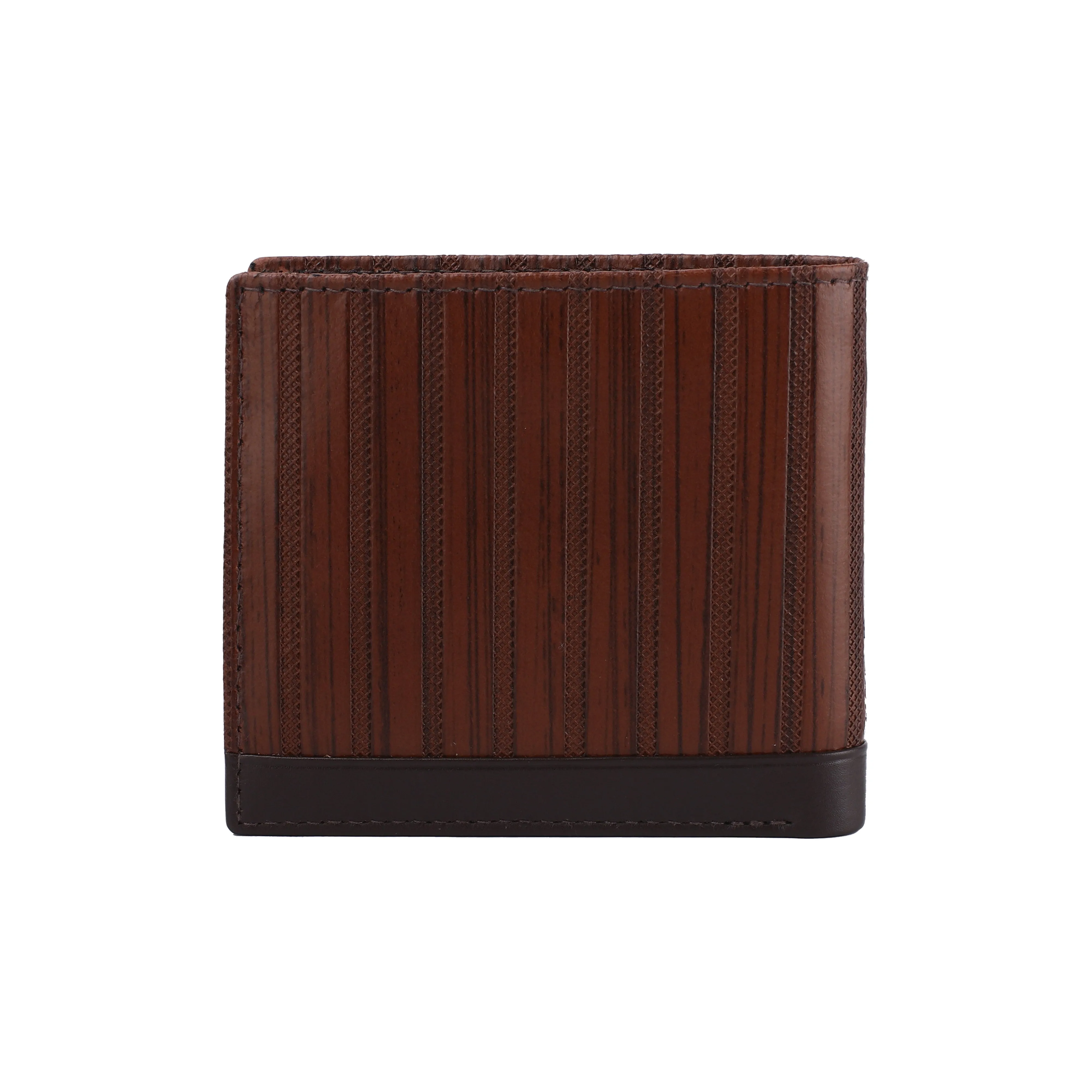 Italian VT Stripe Fab III Genuine Leather Wallet for Men | Color: Blue, Brown, Grey