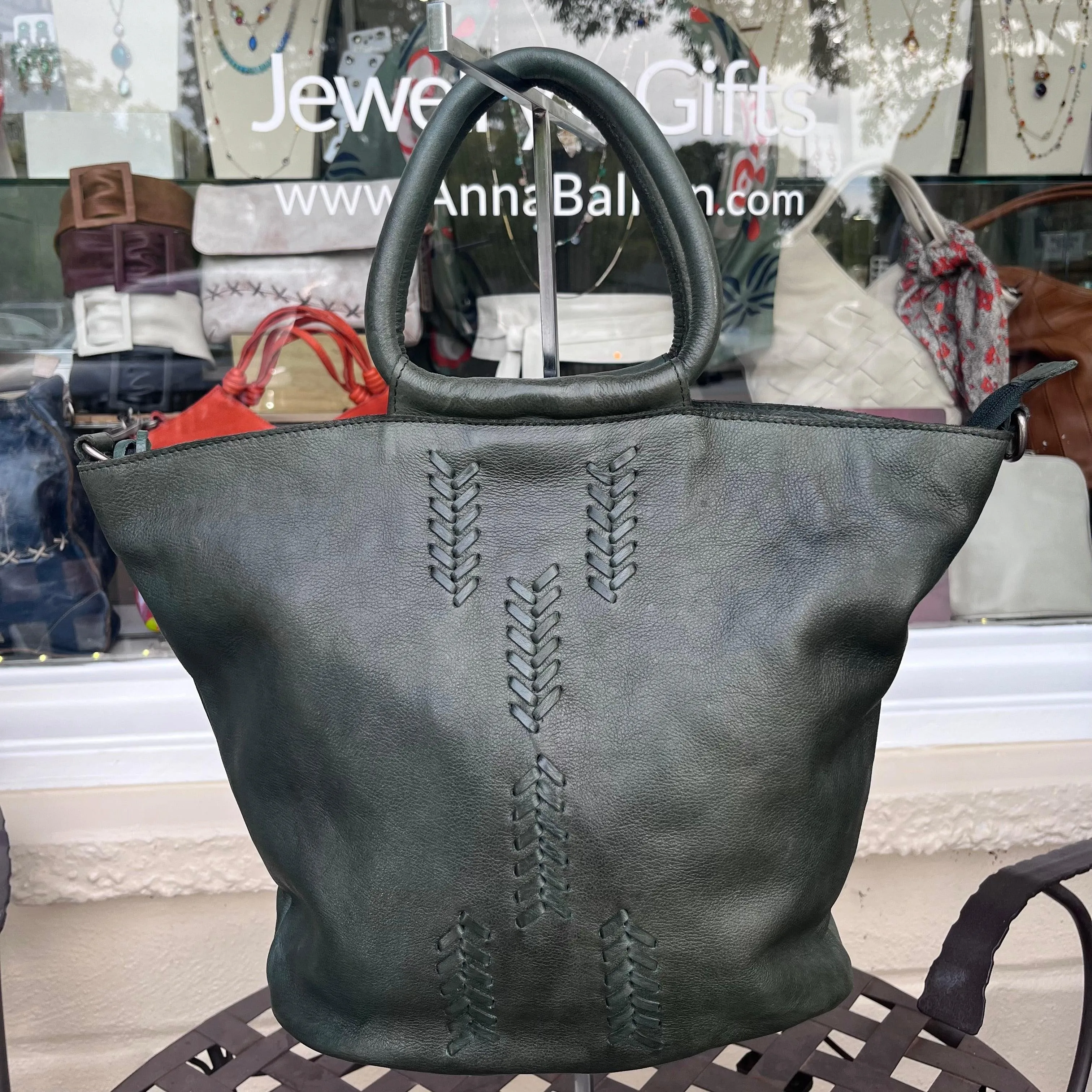 Janina Leather Tote and Crossbody Bag