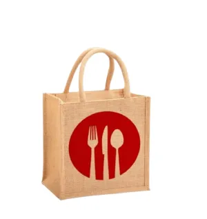 Jute Reusable Eco-Friendly Lunch Bag (Pack of 3 pcs)