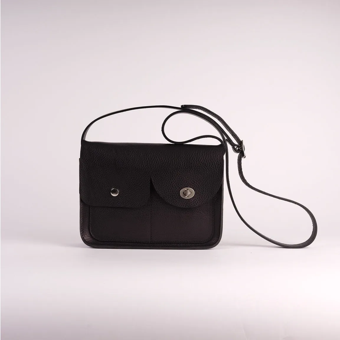 Kate Sheridan Black Pop And Lock Bag