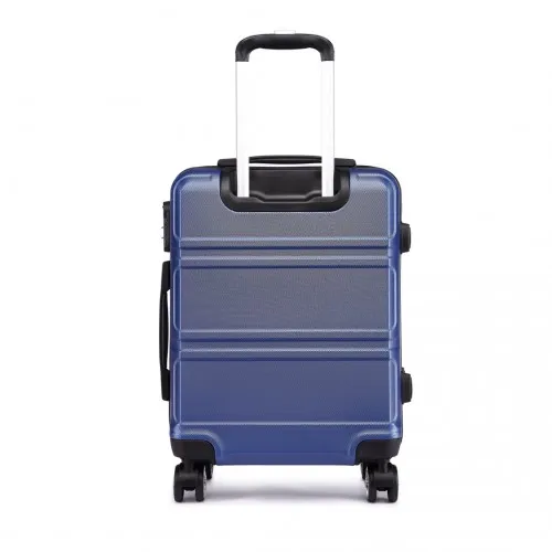 Kono ABS 28 Inch Sculpted Horizontal Design Suitcase - Navy Blue | Durable, Lightweight, and Secure Travel Companion