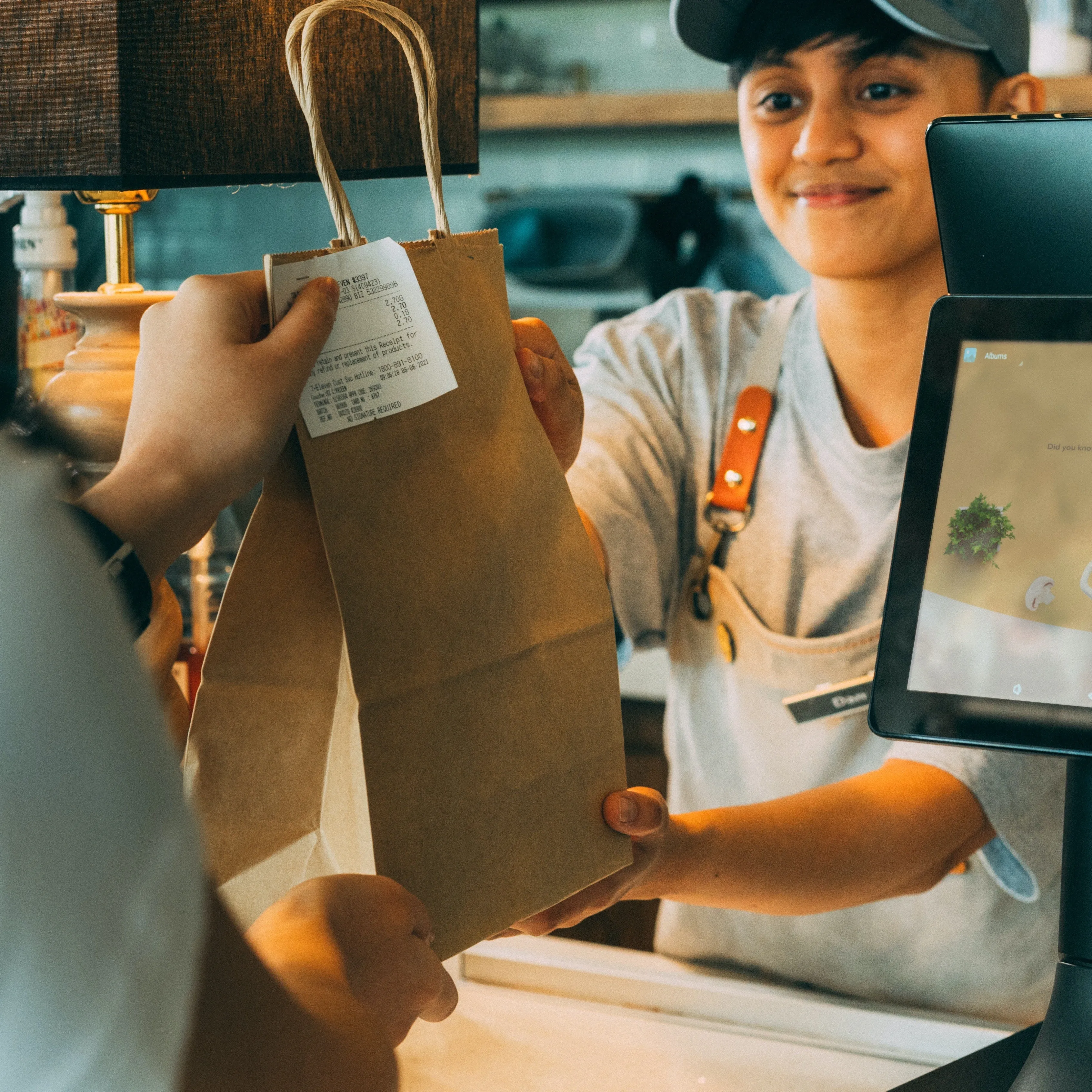 Kraft Paper Delivery Bag-Medium(KP-16)