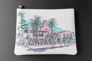 La Valencia Leather Clutch