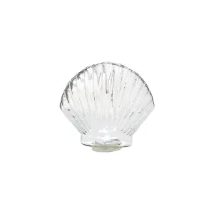 Large Fan Shell Glass Figurine