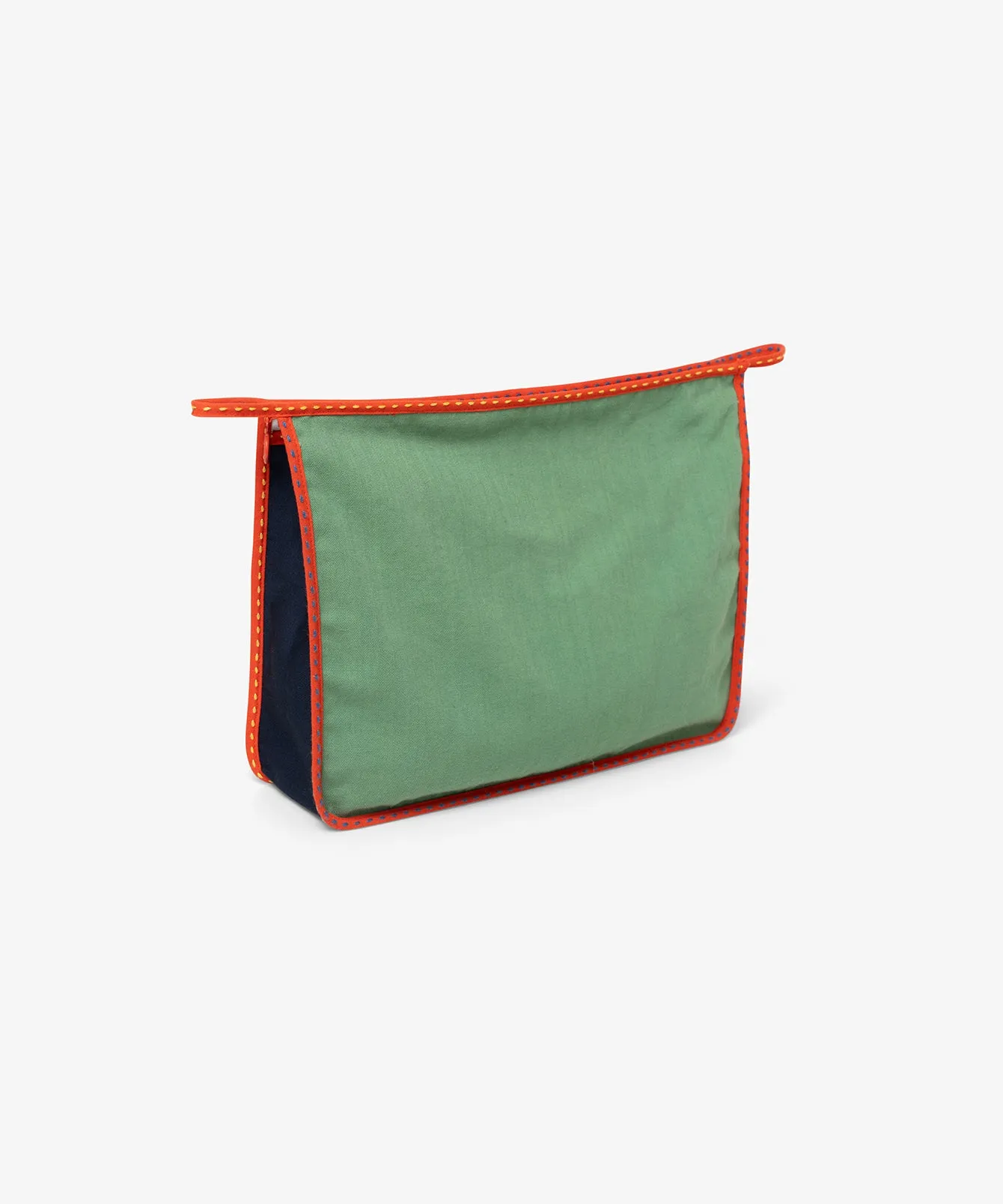 Large Zip Bag, Cool Color Block