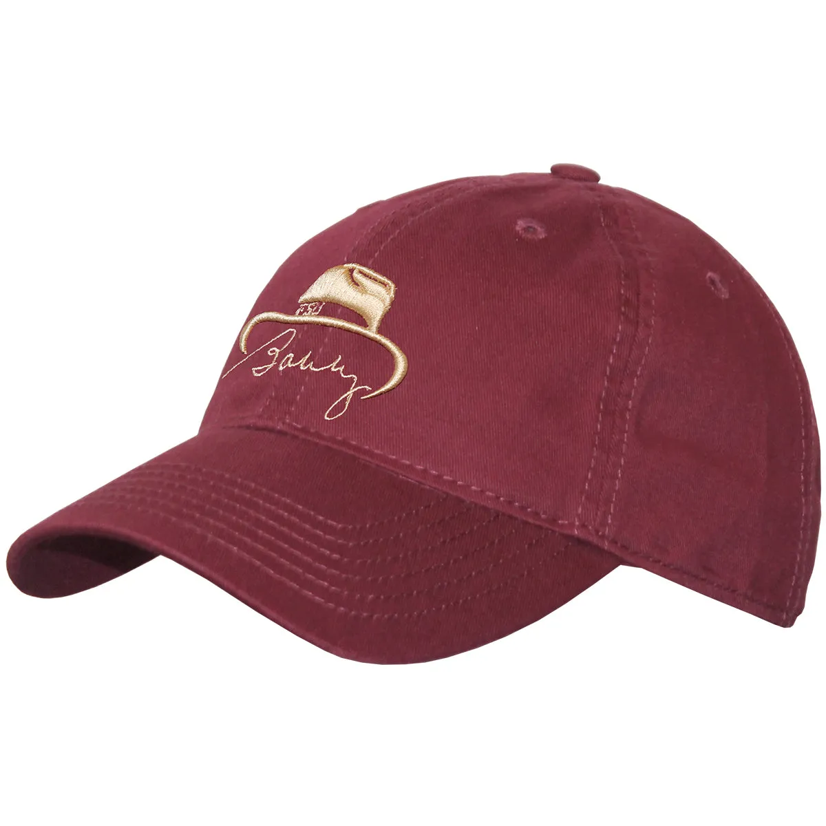 League Bowden Hat Design Adjustable Twill Cap - Garnet