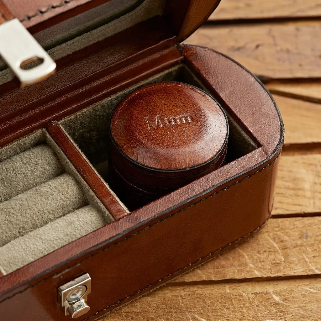 Leather Personalised Small Jewellery Box - Use Everyday