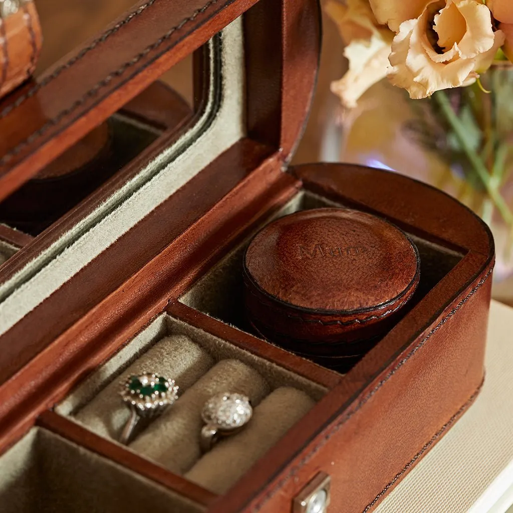 Leather Personalised Small Jewellery Box - Use Everyday