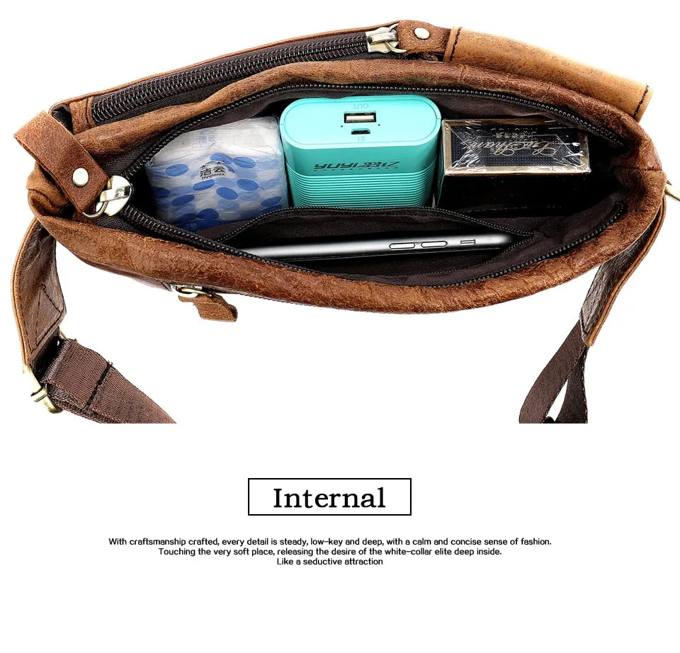 Leather Waist Packs Fanny Pack Belt Bag