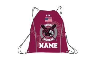 Leonia Baseball Sublimated Drawstring Bag