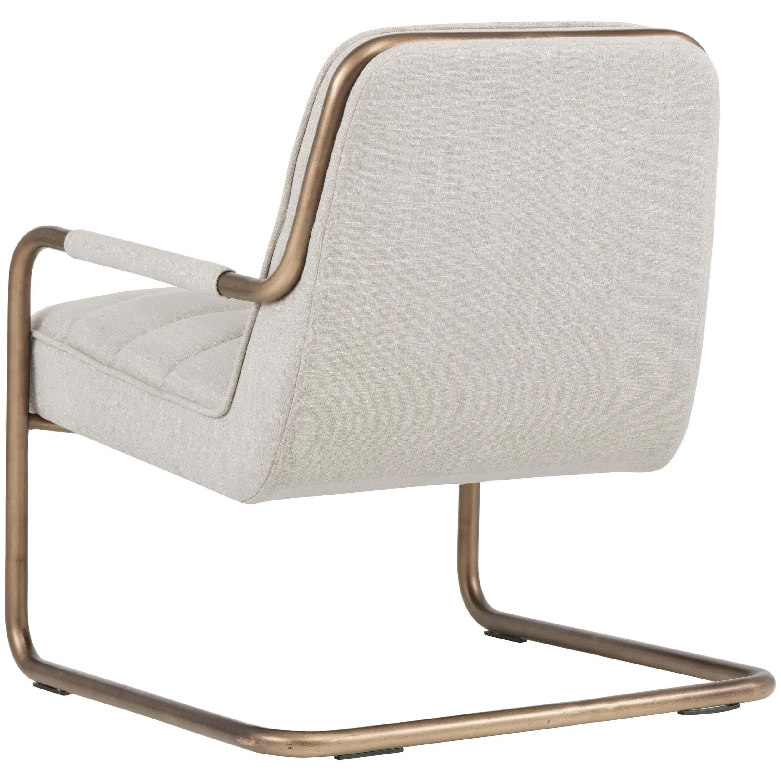 Lincoln Lounge Chair, Beige Linen