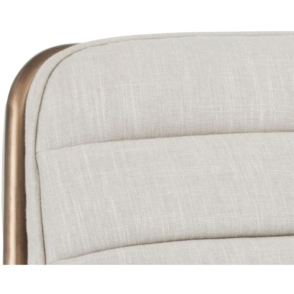 Lincoln Lounge Chair, Beige Linen