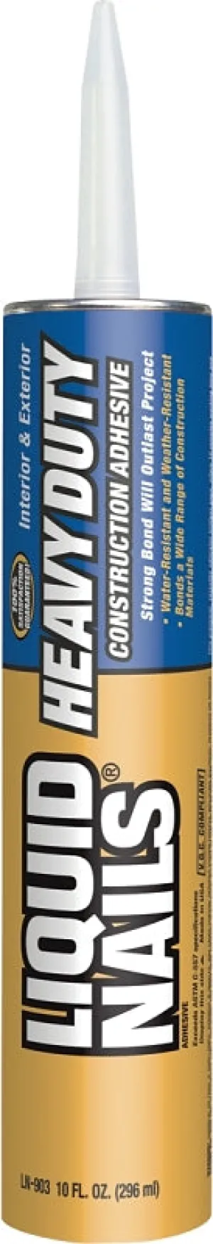 Liquid Nails LN-903-10 oz Construction Adhesive, Tan, 10 oz Cartridge :EA: QUANTITY: 24