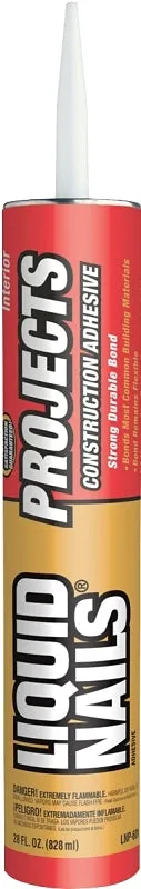 Liquid Nails LNP-601 Project Construction Adhesive, Light Tan, 28 oz Cartridge :EA: QUANTITY: 12