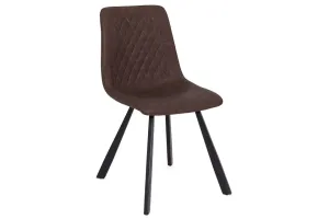 Lucan - Brown Faux Leather Dining Chair