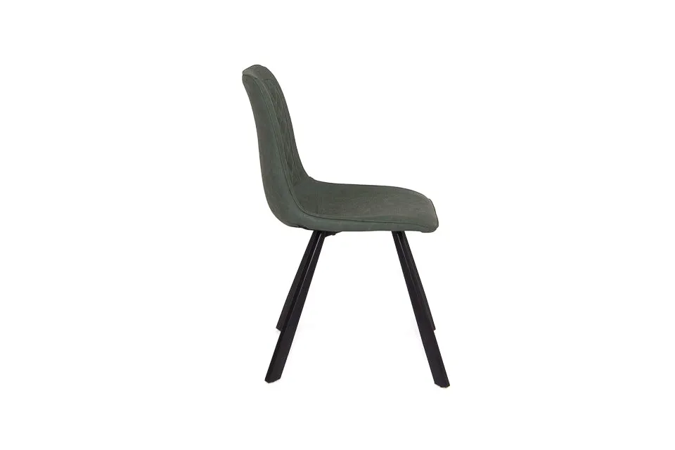 Lucan - Green Faux Leather Dining Chair