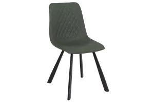 Lucan - Green Faux Leather Dining Chair