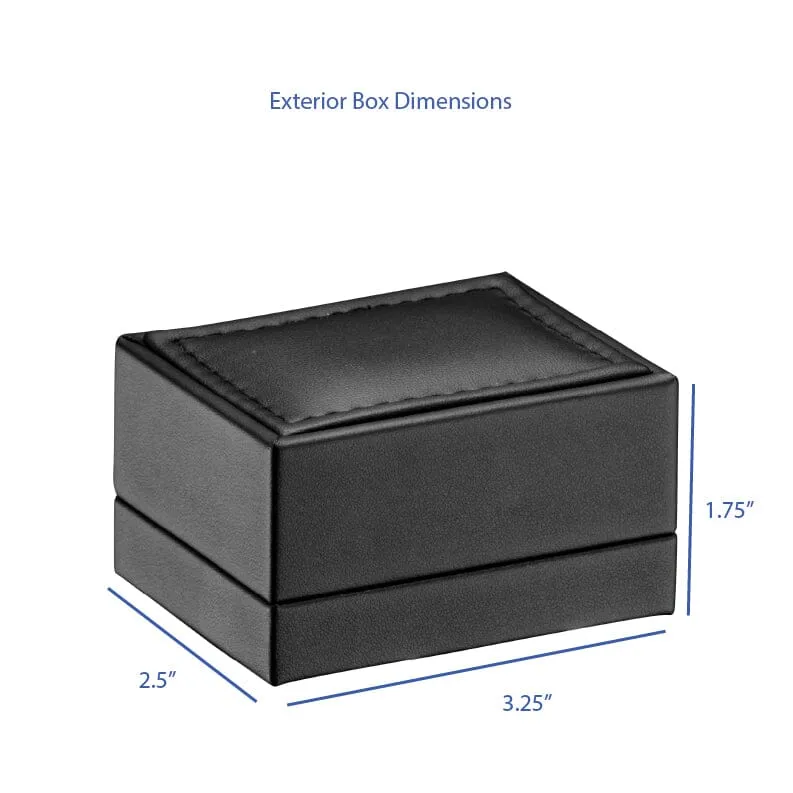 Luxury Leather Cufflink Box, Opulent Collection