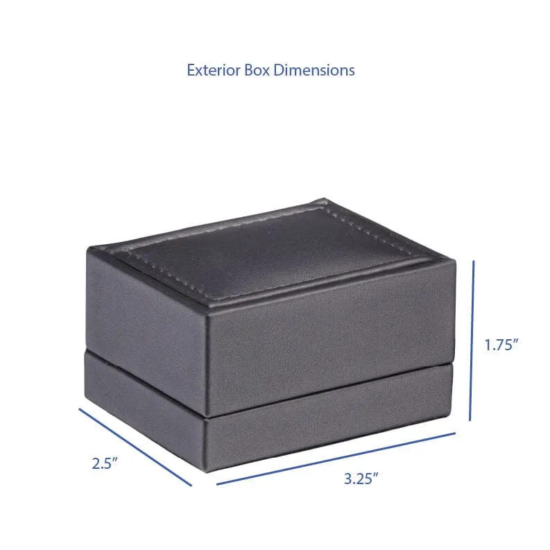 Luxury Leather Cufflink Box, Opulent Collection