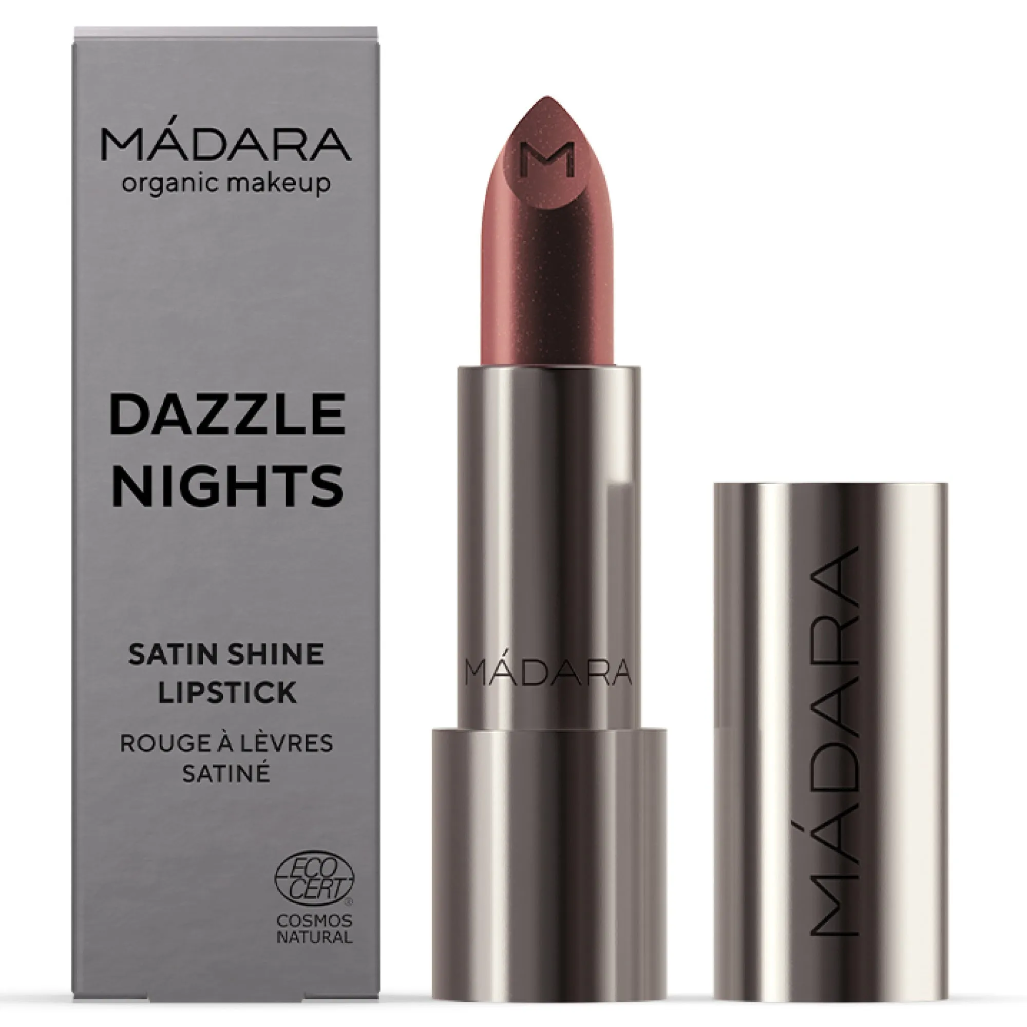 MADARA DAZZLE NIGHTS Satin Shine Lipstick, #507 RUST 3.8g