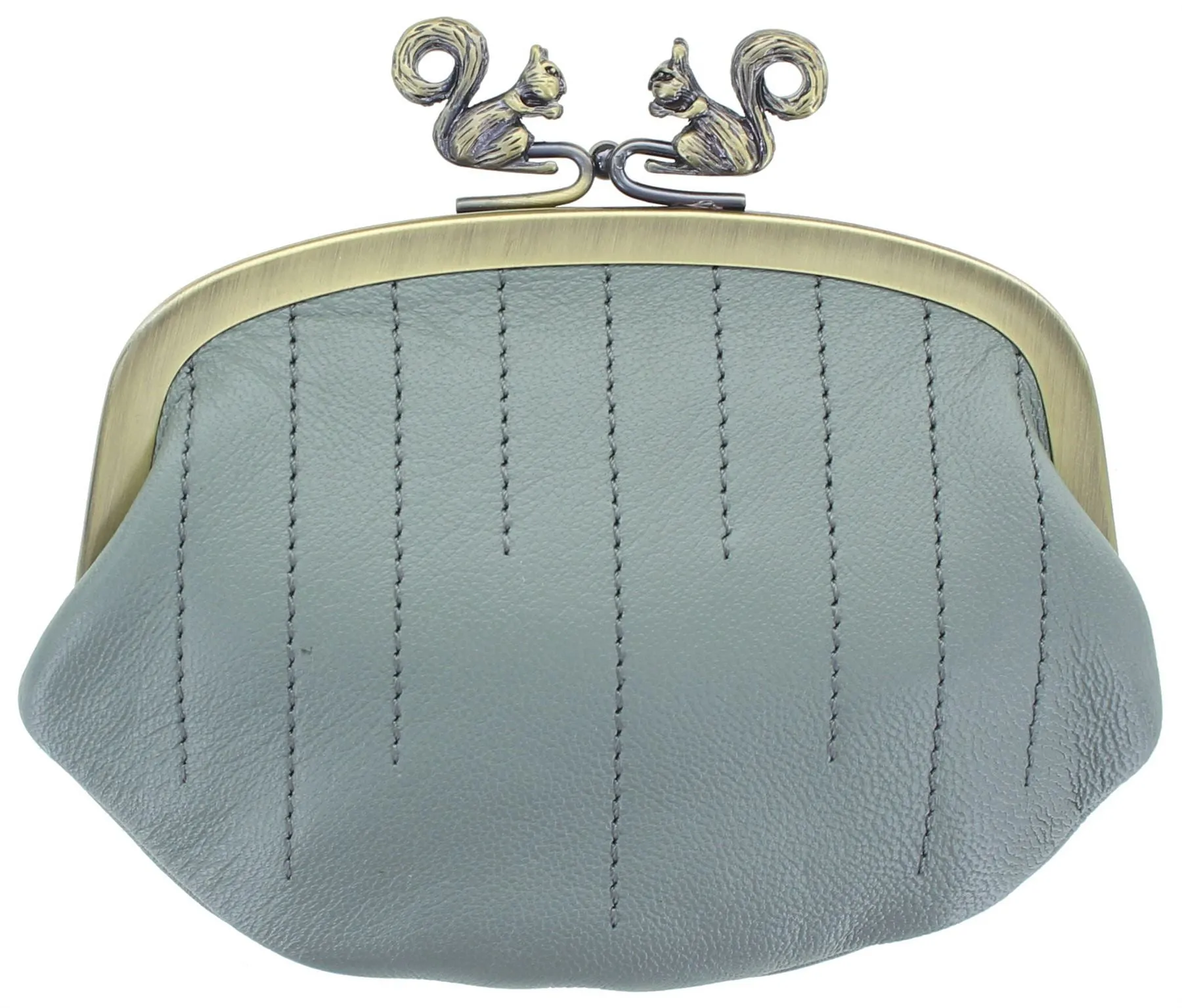 Mala Leather Clip Top Coin Purse With Squirrel Clip Fastener 4138S_11