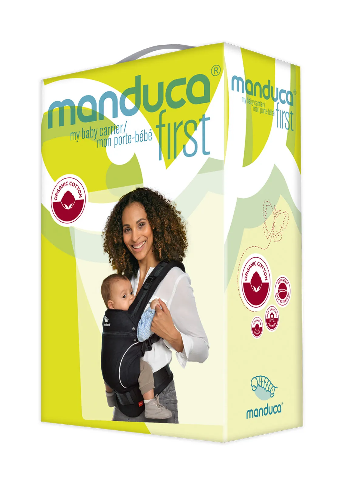 manduca First Pure Cotton carrier - DarkGrey & FREE Size It Dark Grey (rrp$24.95)