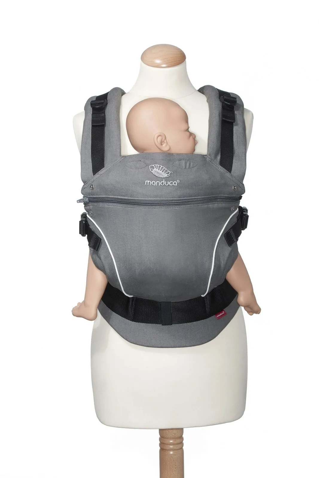 manduca First Pure Cotton carrier - DarkGrey & FREE Size It Dark Grey (rrp$24.95)