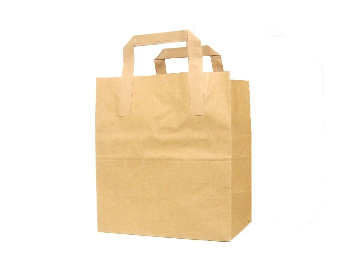 Medium Kraft  Flat Handle Paper Bags