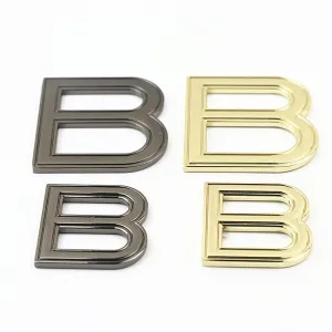 Metal Purse Label 1 3/8 1 5/8" 34 41mm Charm Tag Decoration Supply Heavy Duty Handbag Bag Making Replacement Hardware Wholesale Bulk