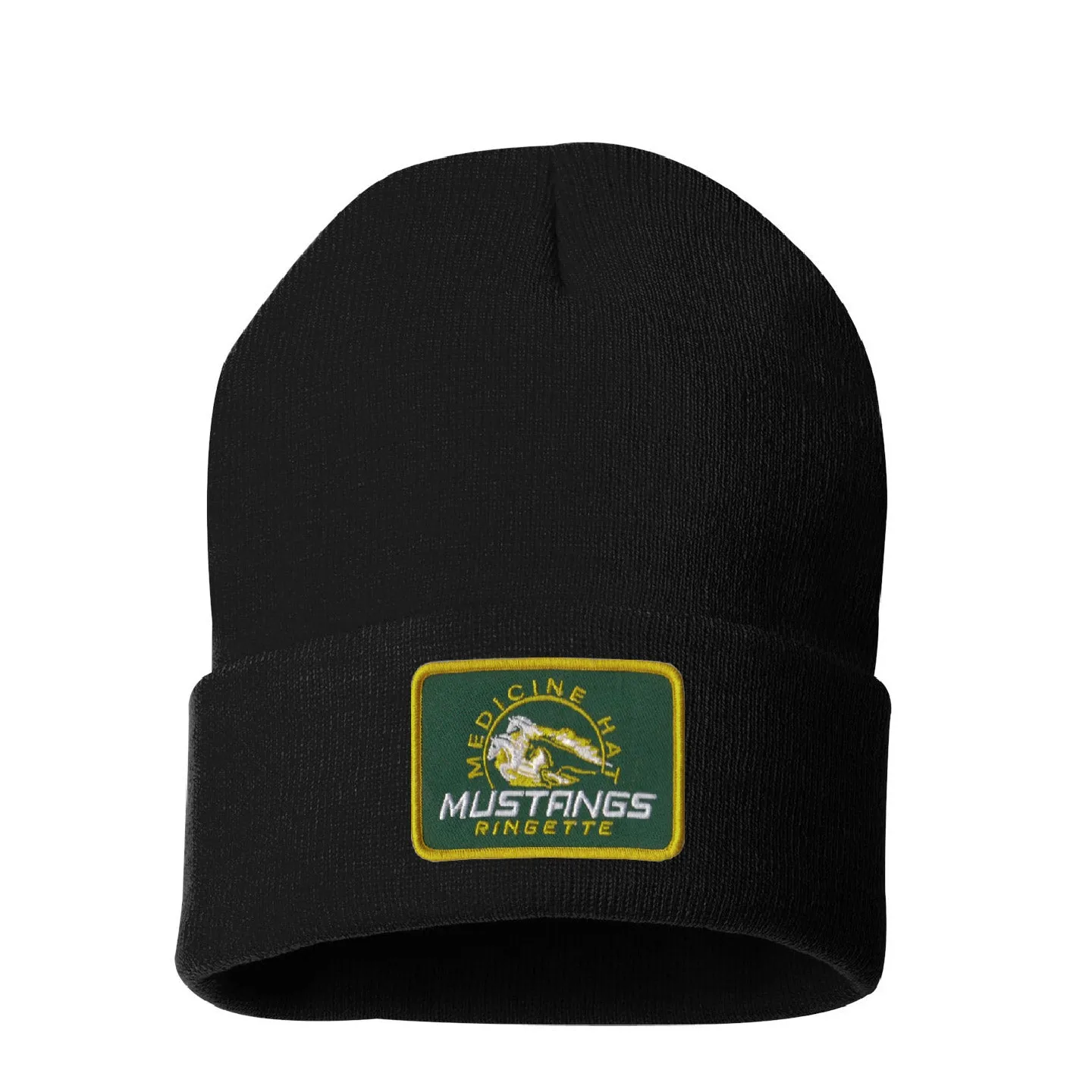 MHRA Mustangs Patched Cuff Beanie (MHRAP001-SP12)